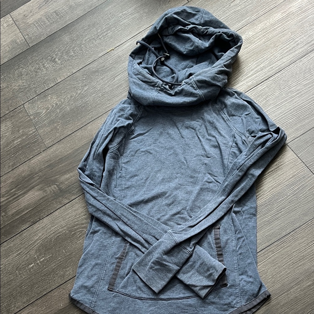 Athleta Slate Blue Hooded Pullover
